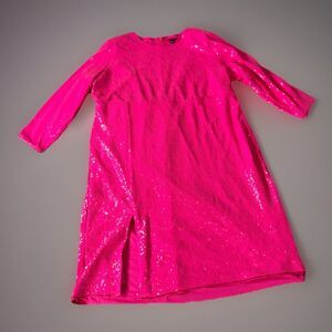 Torrid At The Knee Sequin Strong Shoulder Dress Pink size 24